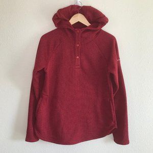 Columbia 1/4 Snap Hoodie, Brick Red, L